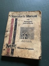 Massey Forage Harvester Mf 200 & Mf260 Operator & Parts Manual