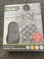 Woombie Original One-Step Baby swaddle 3-6 Months Grey