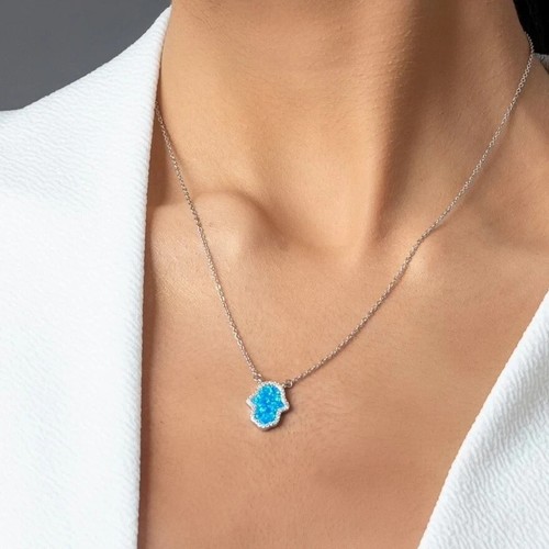 Opal hamsa hand - opal,