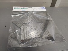 Hanging Stainless Steel  STAR Garden Wind Spinner New Xmas Decoration For Garden