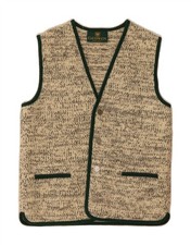 GIESSWEIN Boys Sleeveless Cardigan Sweater 13-14 Years Beige Flecked CJ08