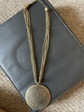 Large Pendant Necklace with Chunky Chain – Stunning Statement Piece