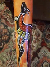 Hand painted Australian Aboriginal Didgeridoo,  made from bamboo. 39" approx.