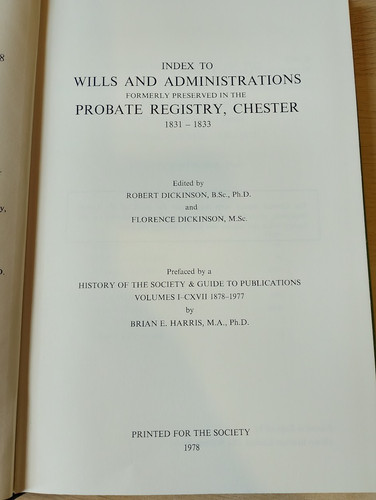 Index wills and - to,