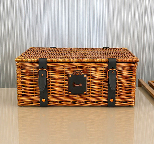 Harrods luxery wicker hamper - harrods,