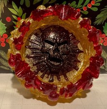 Skull Ashtray Yellow/red