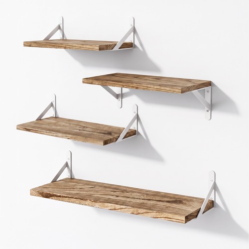 Floating wall shelves rustic - floating,