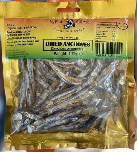 Dried anchovies fish salt - dried,