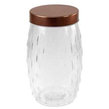 Glass Storage Jars Copper Lids