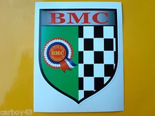 BMC ROSETTE Chequered Shield Classic Retro Decal Sticker 1 off 85mm
