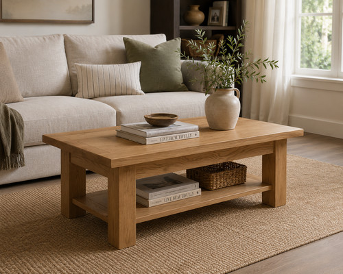 Solid oak vermont 2 coffee - solid,