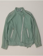 VINTAGE Womens Military Jacket UK 10 Small Green BJ13