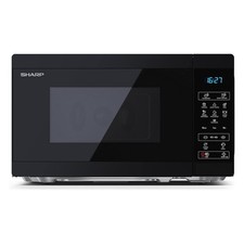 Sharp YC-MS02U-B 20L 800 W Solo Microwave Eco-Mode, 11 Power Levels