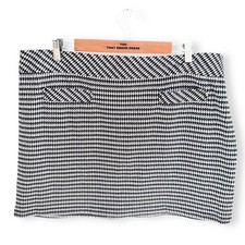 Ladies Black White Dogtooth