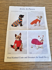 Knits & Pieces Knitting Pattern KP06 - Knitted Coats for Small Dogs