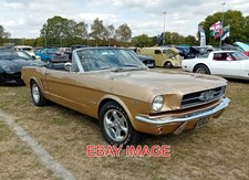 PHOTO  1964 FORD MUSTANG CONVERTIBLE WITH 260 CU.IN./4.3 LITRE V8 ENGINE REG.JGU