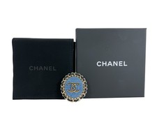 Chanel CC Brooch Denim 25P