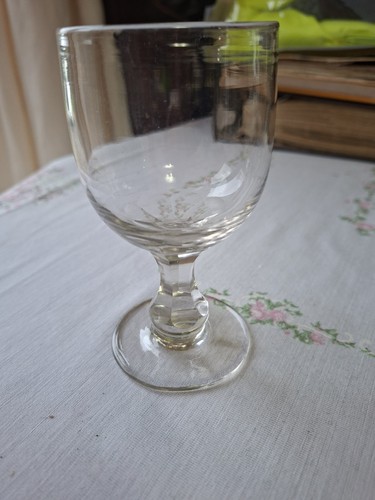 Vintage facet rummer glass - vintage,