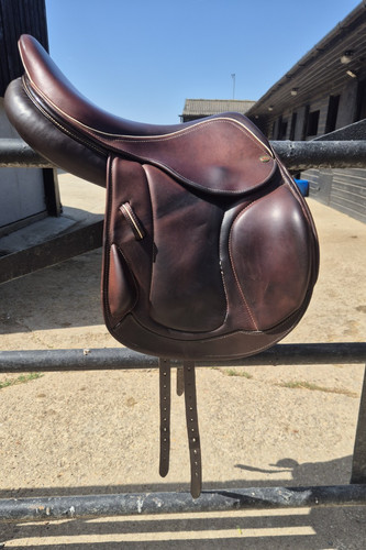 Brown leather jump - brown,