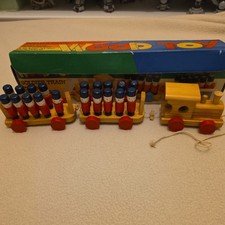 Vintage WOODEN TOY Soldiers