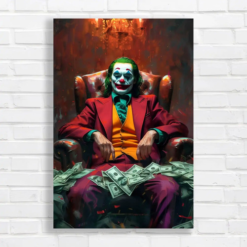 Joker sitting throne - throne, canvas