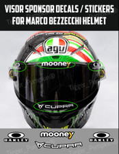 Visor Decals Stickers for Marco Bezzecchi Helmet