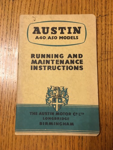Austin a40 a50 shop service - a40,