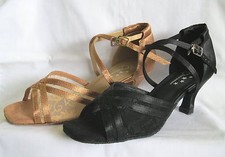 Ladies black tan ballroom - ladies,