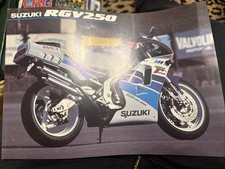 Suzuki RGV250 Brochure. Very Rare RGV 250. Original Not a copy