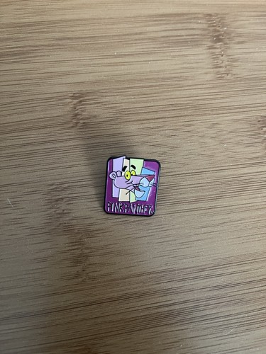 Pink panther enamel pin - panther,
