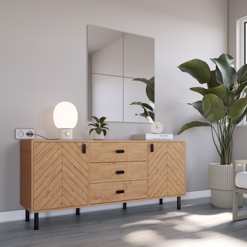 Leon medium oak herringbone - medium,