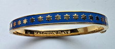 Halcyon Days Skinny Bangle Blue Gold Plated Stars