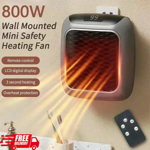 800w electric space heater low - 800w,