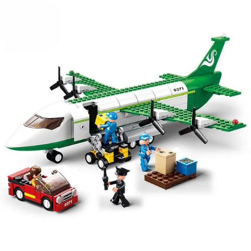 Plane building block set - set, cargo