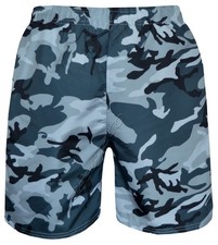 Camouflage Swim Shorts Beach Surf Camo Print Lightweight w/ Built-In Net Brief