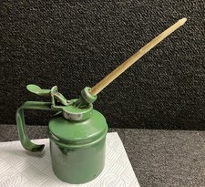 Vintage Green metal oil can