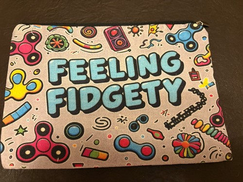 Pale grey fidget toy carry - grey,