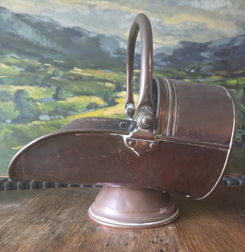 Antique copper coal - antique, scuttle