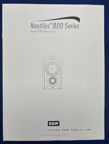 Original bowers wilkins - original, b&w