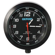 Oxford Motorcycle Motorbike Analog Clock Black Case & Black Face