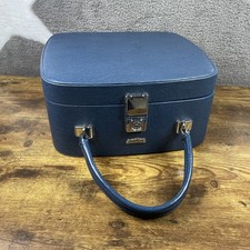 Vintage ANTLER - Classic Blue, Vanity Case, Suitcase, overnight case, 1960’s 