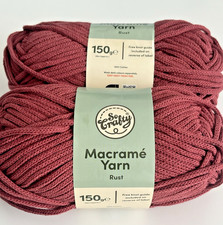 Rust red macrame yarn 2 x 150g