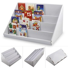 4 Tiers Collapsible Cardboard Greeting Card Display Stand Display Stands 2PCS