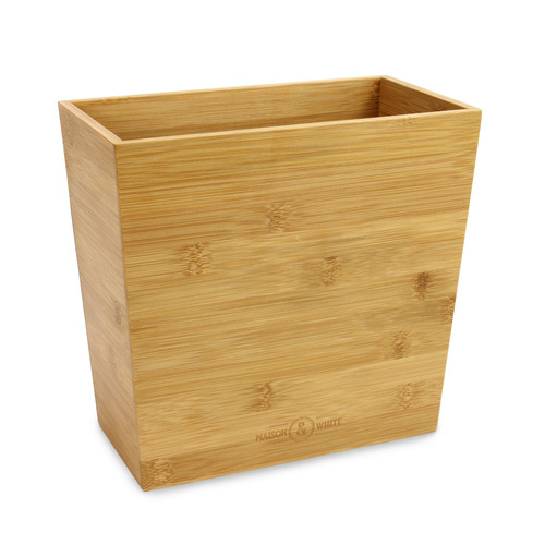 Bamboo paper bin slimline - bin,