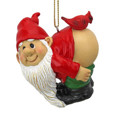Rude Santa Gnome Figurine XMAS