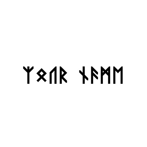Personalised viking rune - viking,