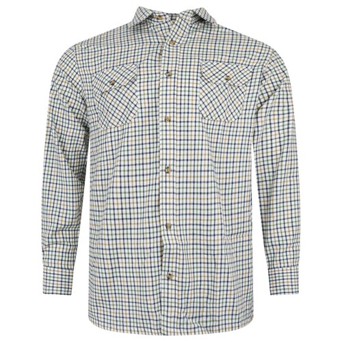Tattersall check shirt long - check,