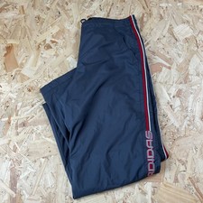 Vintage 2000s Adidas Football Training Track Pants Baggy Wide Leg Poppers L