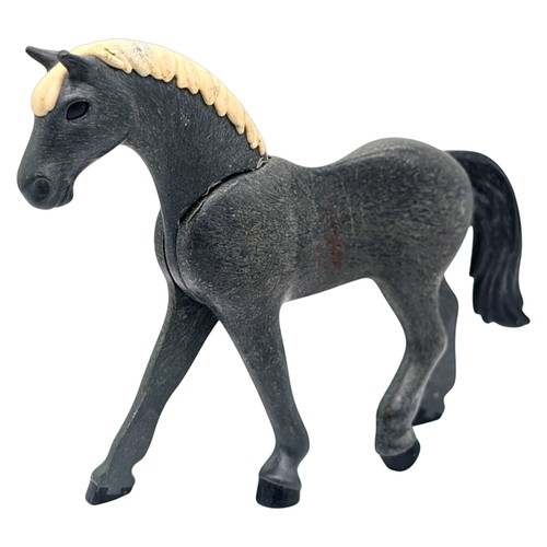 Playmobil horse grey white