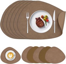 6Pc Placemats and Coasters Set of 6 with 6 X Placemats+6 X Coasters Large 16.14"